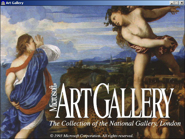 Microsoft Art Gallery Title Screen (1993)